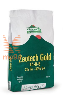 Bild von Dünger Zeotech Gold |Zeolith Grünland Biostimulans |NPK 14-0-8 +2Fe|25kg|